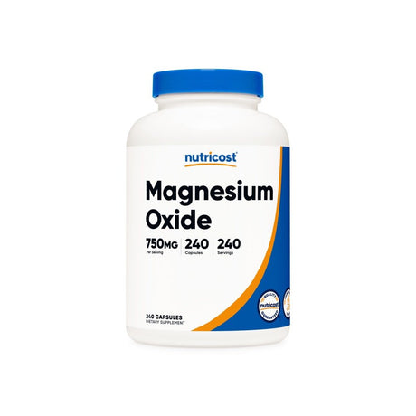 Nutricost Magnesium Oxide -- 750 Mg - 240 Capsules