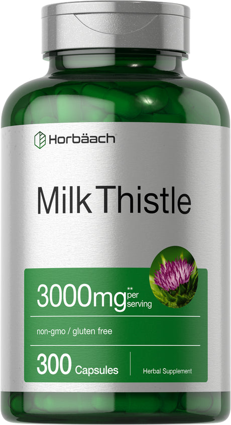 Milk Thistle Extract | 3000Mg | 300 Capsules | by Horbaach