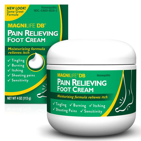 Magnilife DB Diabetes Pain Relieving Foot Cream for Burning and Tingling, 4 Oz