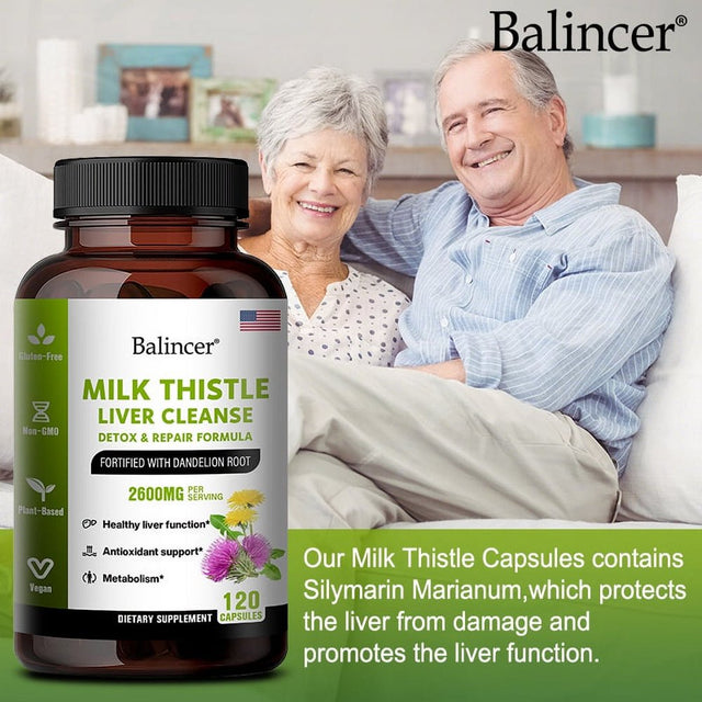 Balincer Liver Health Capsules – Liver Cleanse, Detox and Repair with Artichoke Extract, Milk Thistle, Dandelion Root, Zinc, Beetroot, Natural Nutrients