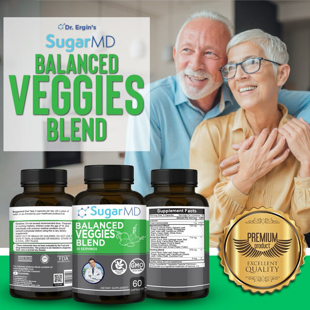 Sugarmd Balanced Veggies Blend - 60 Capsules