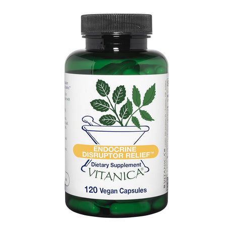 Vitanica Endocrine Disruptor Relief, Liver Detox Cleanse Support, Dr. Formulated Liver Support Supplement with Calcium D-Glucarate, ALA, NAC, L-Glycine & More, Vegan, 120 Capsules