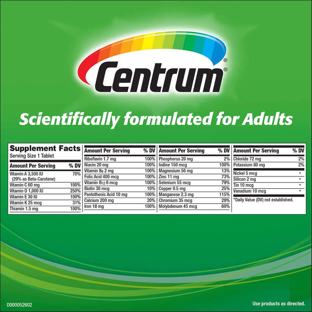 Centrum Adults under 50, 425 Tablets