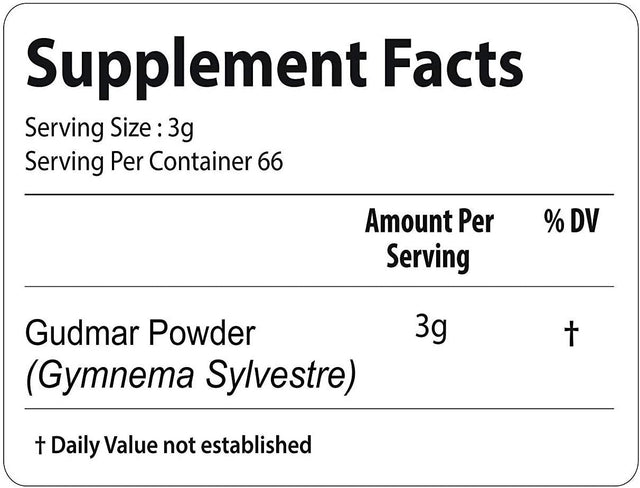 Gymnema Leaf Powder 7Oz / 200 Gm (Gudmar / Gymnema Sylvestre ) | Healthy Digestion & Nutrient Absorption | Natural Supplement for Blood Sugar Glucose Metabolism | Anti-Diabetic & Immunity Booster.