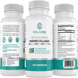 Collazing - Alaskan Wild-Caught Marine Collagen Protein Peptides with Hyaluronic Acid and Vitamin C - for Radiant Skin, Hair, Nails. Joints, & Bones - 120 Capsules-30 Days Supply