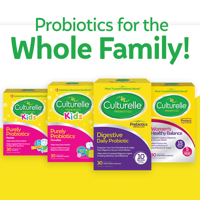 Culturelle Digestive Daily Probiotic Capsules for Digestive Health for Men and Women, 30 Count