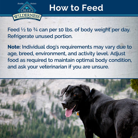 Blue Buffalo Wilderness High Protein Grain Free, Natural Adult Wet Dog Food, Duck & Chicken Grill 12.5-Oz Can (Pack of 12)