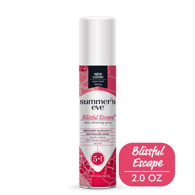 Summer'S Eve Blissful Escape Daily Refreshing Feminine Spray, 2 Oz