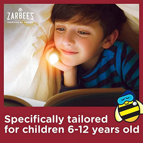 Zarbee'S Kids All-In-One Nighttime Cough for Children 6-12 with Dark Honey, Turmeric, B-Vitamins & Zinc, 1 Pediatrician Recommended, Drug & Alcohol-Free, Grape Flavor, 4FL Oz