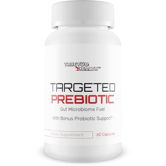 Targeted Prebiotic Gut Microbiome Fuel with Bonus Probiotic Support - Support Gut Health, Immune Balance, & Weight Management - 30 Servings