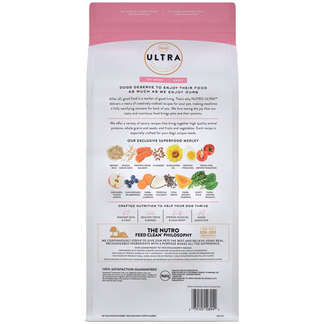 NUTRO ULTRA Adult Toy Breed High Protein Natural Dry Dog Food with a Trio of Proteins from Chicken, Lamb and Salmon, 4 Lb. Bag