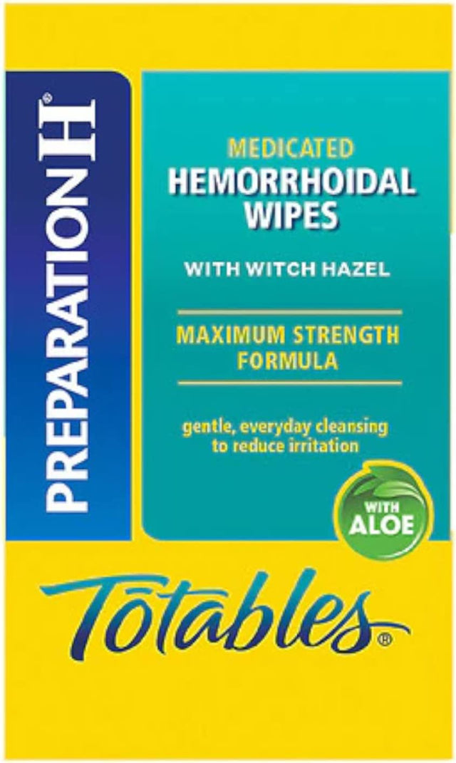 "Totables, Hemorrhoidal Wipes with Witch Hazel 10 Ea(Pack of 2)"