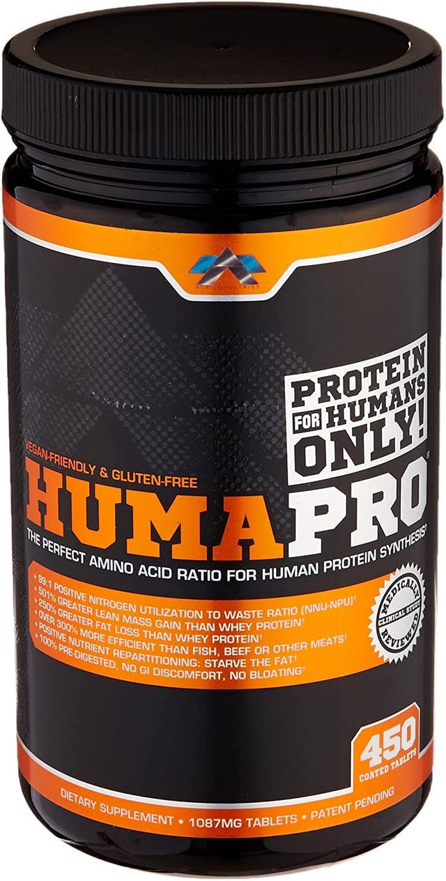 ALR Industries Humapro | Whole Food Protein Equivalent, Protein Matrix Formulated for Humans, Essential Amino Acids, Easy Digestion, Lean Muscle Gain | 450 Tablets/ 90 Serving