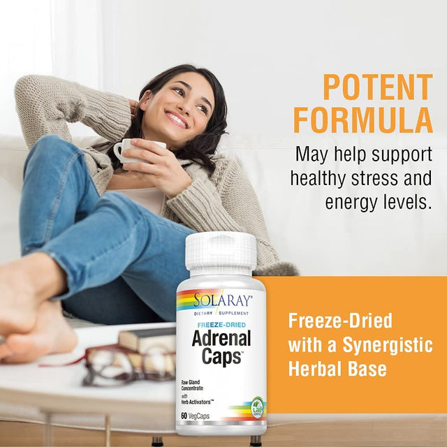 Solaray Adrenal Caps -- 60 Capsules