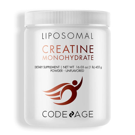 Codeage Liposomal Creatine Monohydrate Powder Supplement, Unflavored, 3-Month Supply, 90 Servings