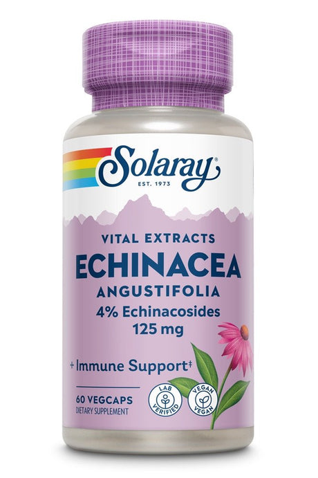 Solaray Echinacea Angustifolia Extract -- 125 Mg - 60 Capsules