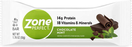 Zoneperfect Protein Bars, 14G Protein, 18 Vitamins & Minerals, Nutritious Snack Bar, Chocolate Mint, 30 Bars