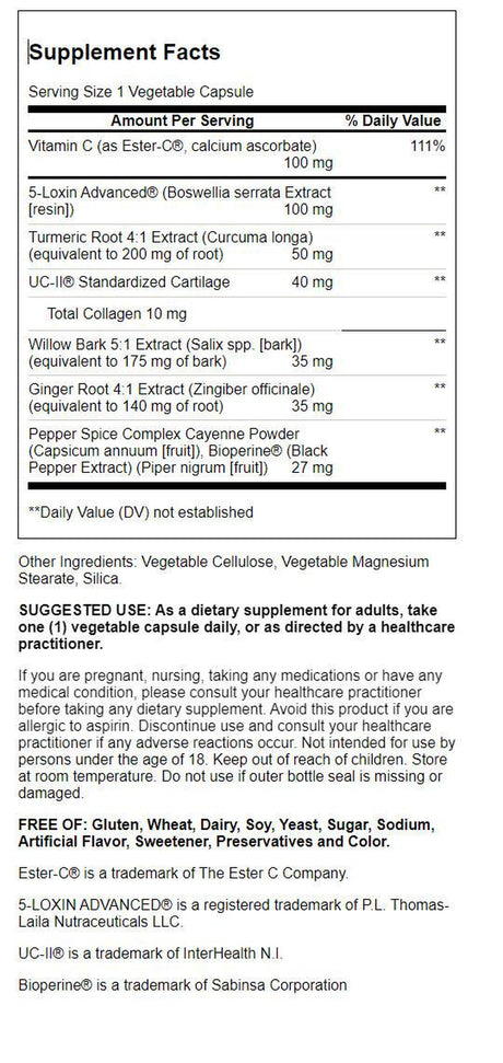 Solgar No. 7 Joint Support and Comfort 30 Vegetable Capsules