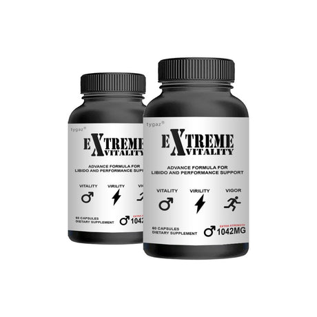 (2 Pack) Extreme Vitality - Extreme Vitality Increases Energy & Libido Capsules