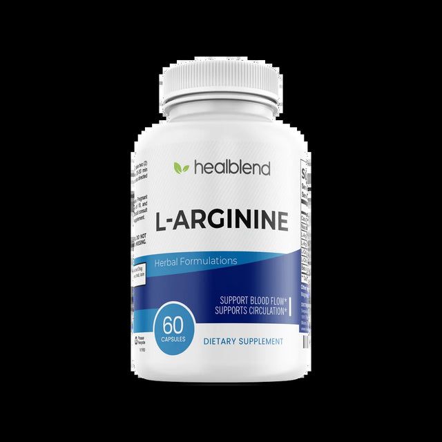 Healblend L Arginine plus Capsules - Blood Circulation Supplements with L-Citrulline, Calcium, Niacin & Beta Alanine for Natural Energy, Increase Blood Flow - 3 Pack