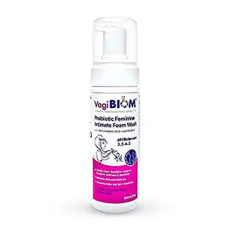 Vagibiom Probiotic Natural Vaginal Wash, Feminine Intimate Moisturizing Foam for Odor and Discomfort, 5 Oz