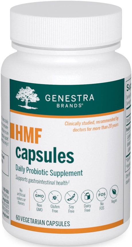 Genestra Brands HMF Capsules | Probiotic Formula to Support Healthy Gut Flora | 60 Capsules