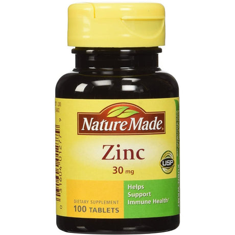 Nature Made Zinc Essential Nutrient & Antioxidant Support, 100Ct, 4-Pack