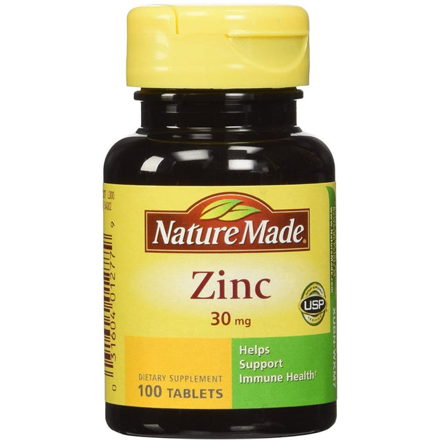 Nature Made Zinc Essential Nutrient & Antioxidant Support, 100Ct, 4-Pack