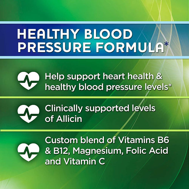 Garlique Healthy Blood Pressure Formula 60 Ct (Pack of 3)