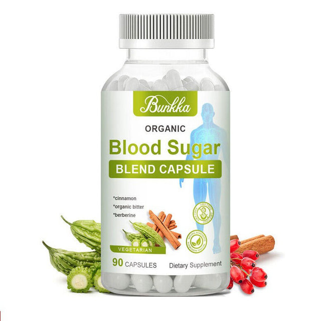 Blood Sugar Support Formula Maximum Strength Natural Vegan Supplement - 90 Capsules