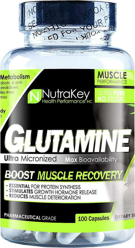 Nutrakey Glutamine 900Mg, 100 Count