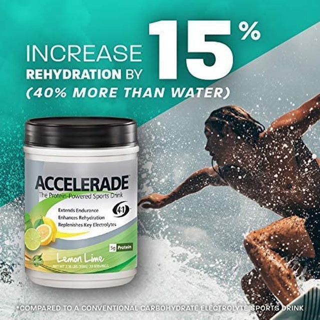 Accelerade Pacifichealth, All Natural Sport Hydration Drink Mix with Protein, Carbs, and Electrolytes for Superior Energy Replenishment - Net Wt. 4.11 Lb., 60 Serving (Orange)