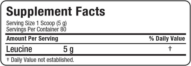 ALLMAX LEUCINE - 400 G - Stimulates Protein Synthesis, Preserves Lean Muscle & Promotes Recovery - 80 Servings