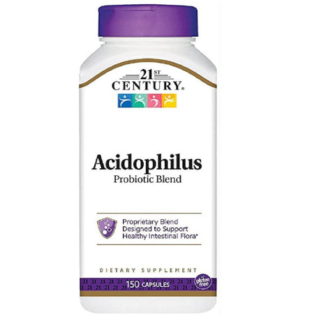 21St Century Acidophilus Probiotic Blend Dietary Supplement Unisex, 150 Tablets