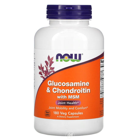 Now Foods Glucosamine & Chondroitin + Msm, 180 Caps, Pack of 2