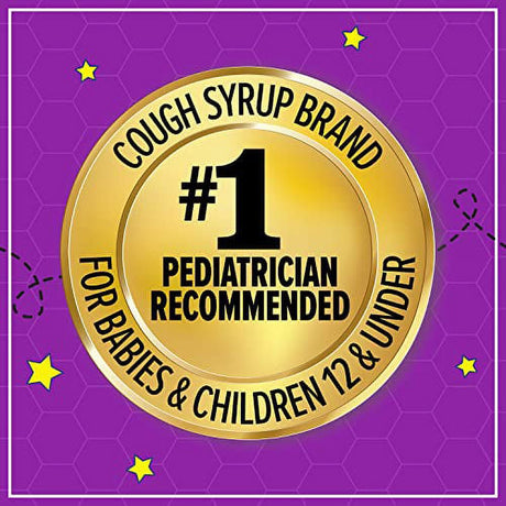 Zarbeeâ€™S Kids Cough + Immune Nighttime for Children 2-6 with Dark Honey, Vitamin D & Zinc, #1 Pediatrician Recommended, Drug & Alcohol-Free, Mixed Berry Flavor, 4FL Oz