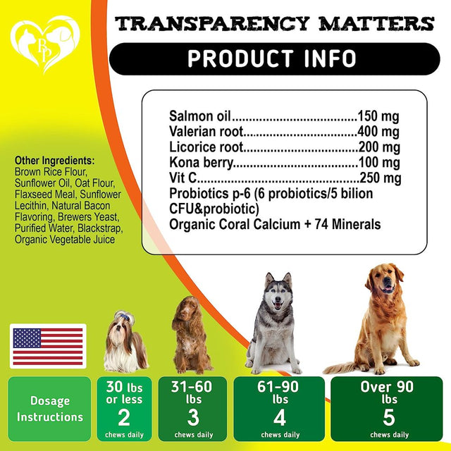 Dog anti Itch & Allergy Relief Chews - Dry Itchy Skin & Hot Spot Treatment with Probiotic, Omega 3 Oil - Immune Supplement & Seasonal Allergies Medicine for Dogs, Puppy - 140 Bites Made in USA