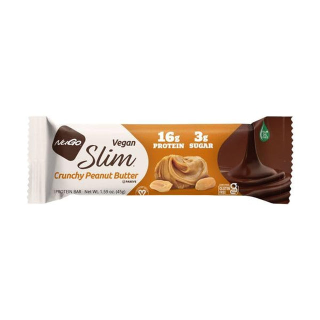 Nugo Slim Crunchy Peanut Butter Bar, 1.59 Oz