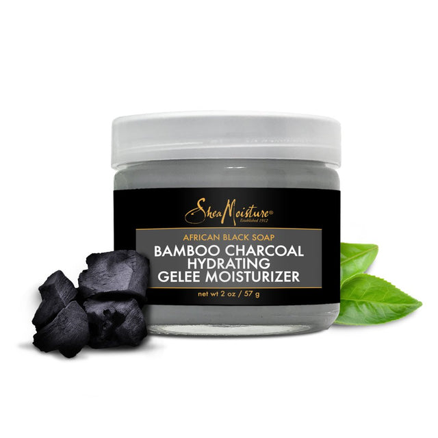 Sheamoisture Hydrating Gelee Moisturizer African Black Soap and Bamboo Charcoal 2 Oz