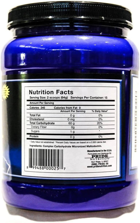 Best Complex Carbohydrate Powder~Re-Carb Unflavored 2.11G~ Micronized for Endurance & Muscle Fullness Add to Pre-Workout, Intra-Workout, Post-Workout & Protein Formula Improves Maximum Results