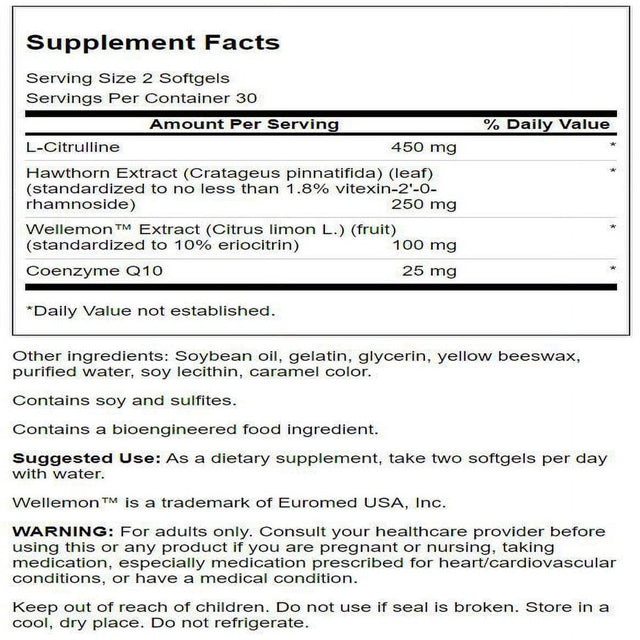 Swanson Healthy Blood Flow - Featuring Wellemon 60 Sgels