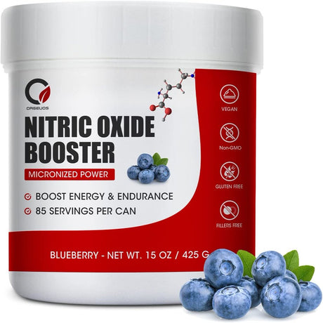 Orgeuos Nitric Oxide Powder Supplements, Support for Blood Circulation & Heart Health, 425G, 85 Servings (Blueberry Flavored)