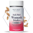 Best Nest Wellness Daily Bird Multi+, Natural Vegan Multivitamin for Women with Probiotics, B12, 30 Ct