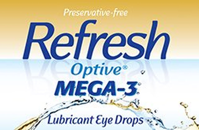 Refresh Optive Mega-3 Lubricant Eye Drops Preservative-Free Tears, 0.4 Ml, 30 Count