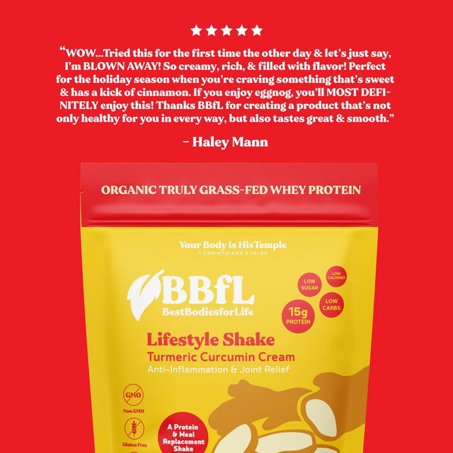 Bbfl Protein Functional Powder, 15G Protein, Organic Whey Protein, Apple Cider Vinegar, 50Mg Digestive Enzymes, 750Mg of Turmeric/Curcumin 95% Extract (15 Servings, Turmeric)