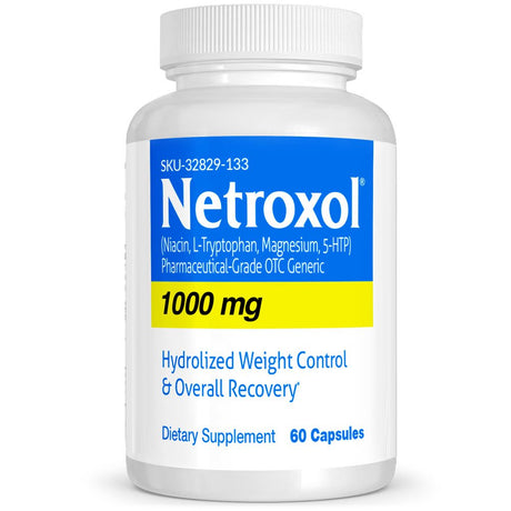 Netroxol Pharmaceutical Grade OTC Diet Pills, Weight Loss, 50 Mg, Coated Tablets Capsules, Natural Alternative Naltrexone, No Side Effects, Vitasource