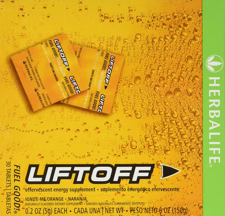 Herbalife LIFTOFF Energy Drink Ignite Orange 30 TABS