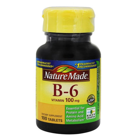 Nature Made Vitamin B-6 100 Mg Tablets 100 Ea