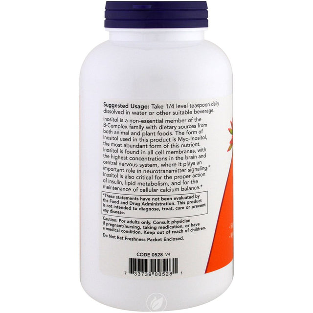 NOW Supplements Inositol Pure Pwd 8 Oz