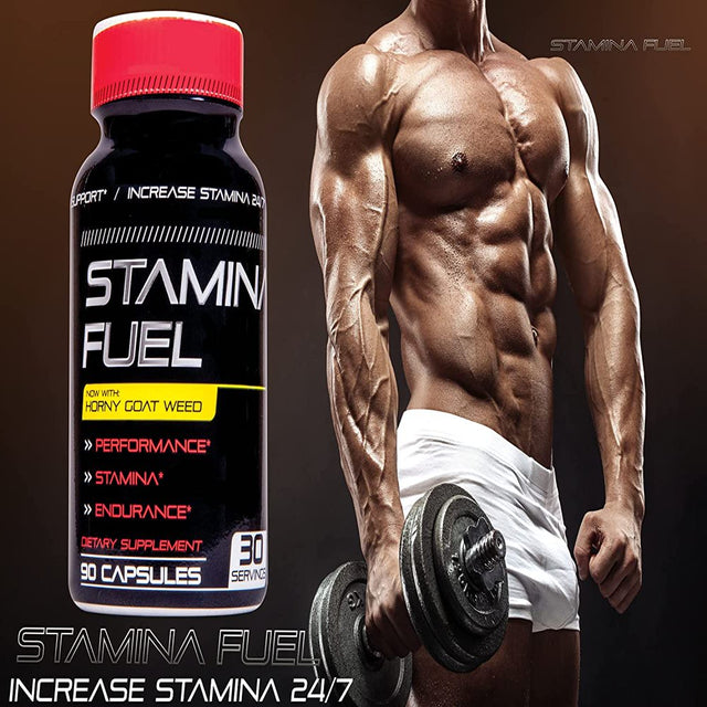 Stamina Fuel - 90 Capsules Natural Male Supplement Made in the USA Energy, Endurance and Physical Performance Booster